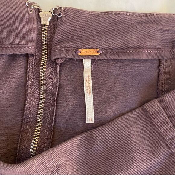 Free People Modern Femme twill skirt size 12 - Picture 7 of 8